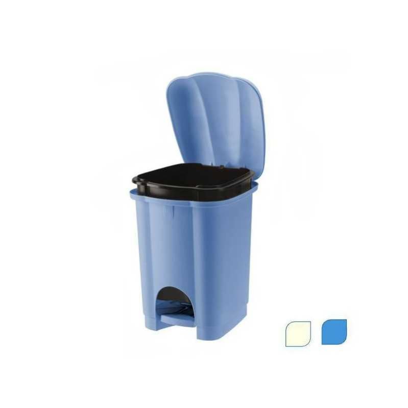 Pattumiera Tontarelli Carolina 6 Litri Azzurra - Secchio Estraibile Con Apertura A Pedale In Plastica