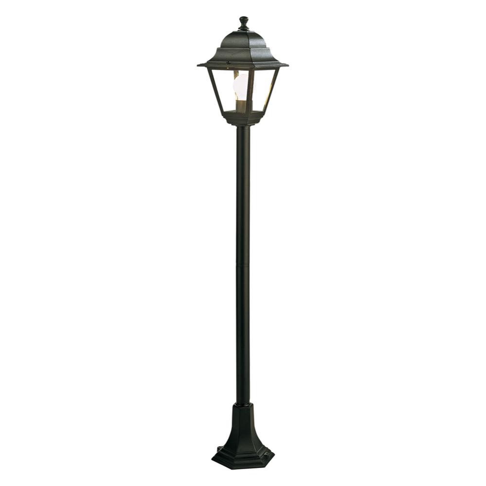 Farola con columna 'old' 60 w - cm 18 x 18 x h 121 blanco plata