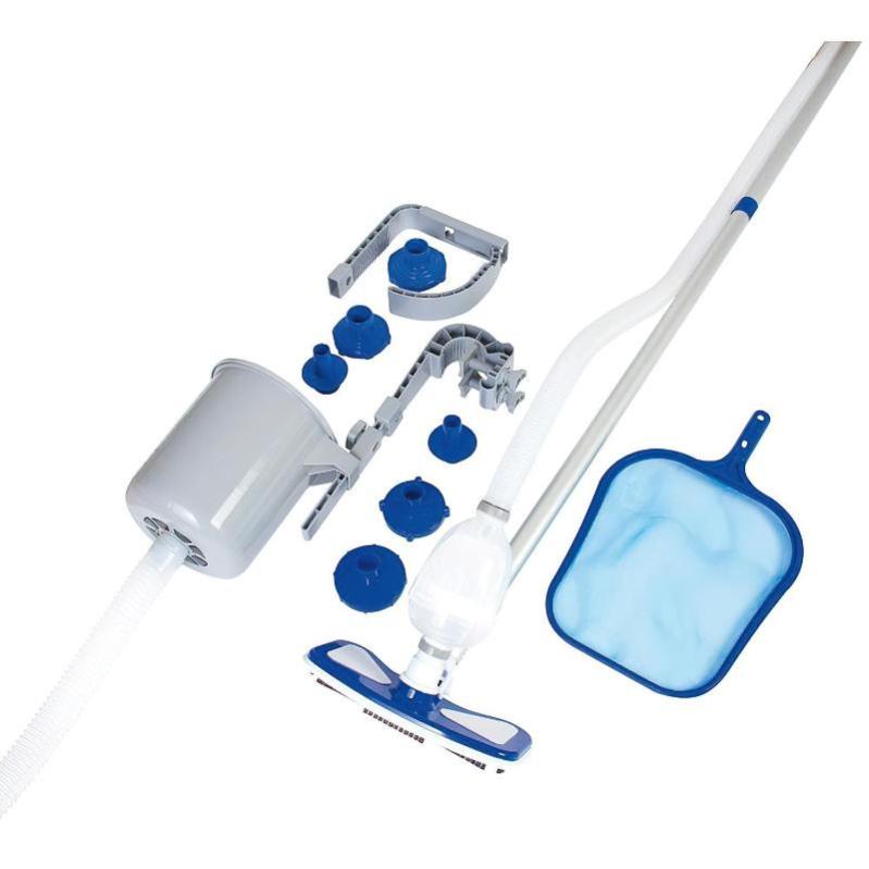 Kit Mantenimiento Limpiafondos Con Cesta, Pértiga Y Skimer