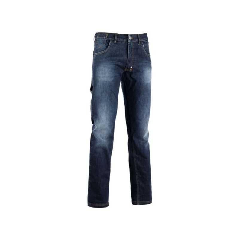 Pantalone Uomo Slim, Elasticizzato, Colore Blu In Cotone Pettinato Manfredi 7777000065027 - Foto 2