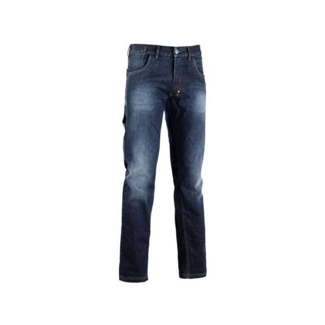 Pantalone Uomo Slim, Elasticizzato, Colore Blu In Cotone Pettinato Manfredi 7777000065027 - Foto 2