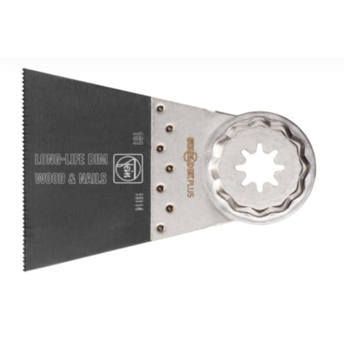 Lame De Scie Fein E-Cut BIM - Bi-métal, Denture Japonaise Double, Largeur 35 Mm - Pour Bois, Plâtre & Plastiques
