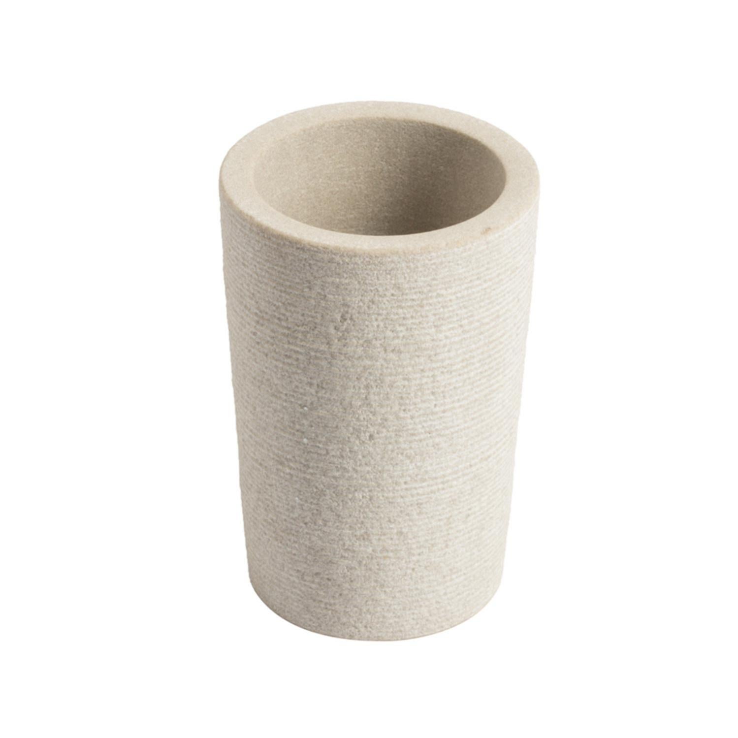 Mini Portaspazzolini In Ceramica Fatto A Mano - Set Da 2 - Bianco/Nero/Rosa/Azzurro - Per Bagno E Ufficio - 5