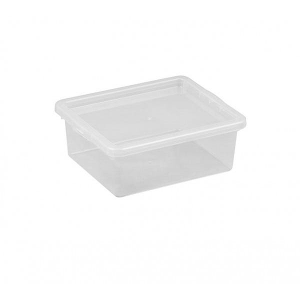Petite boite empilable transparente avec couvercle Basic Box - 1,7 Litre