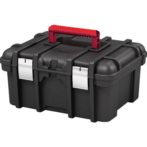 Boite à outils vide plastique noir et rouge 40x19x23cm - Centrakor