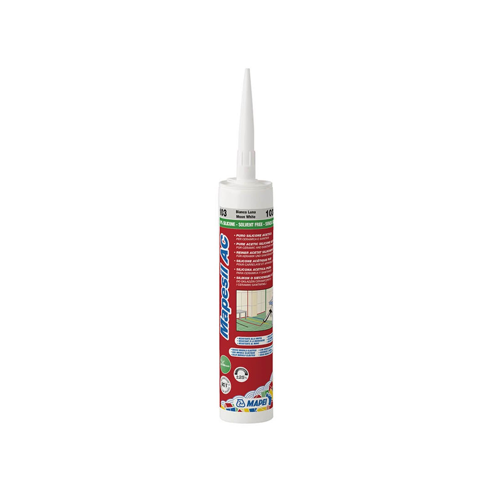 Mastic 626 CARRELEUR silicone gris clair cartouche 300ml 