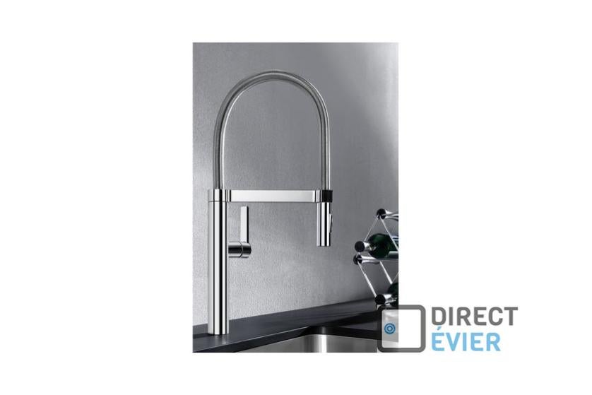 Mitigeur Blancoculina-s - Inox Brossé Coloris Inox Brossé | Leroy Merlin