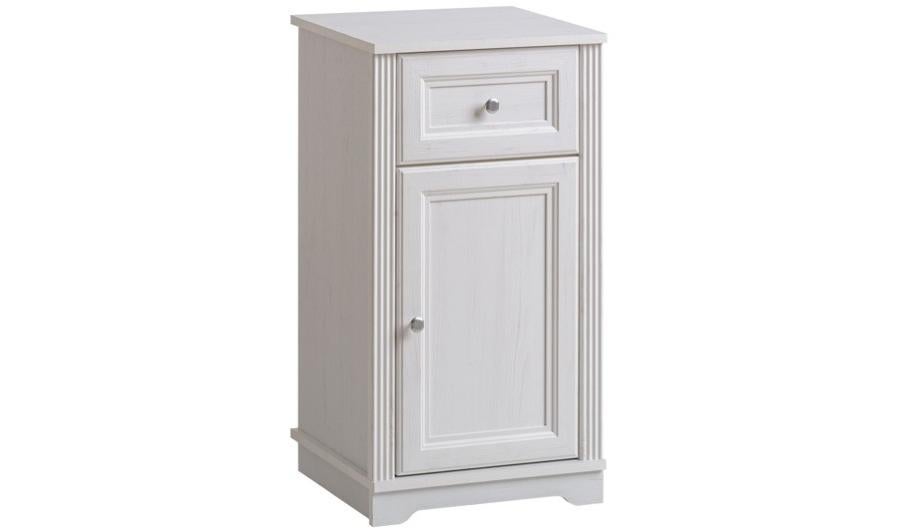 Petit meuble de rangement bas blanc pour salle de bain Bering Leroy