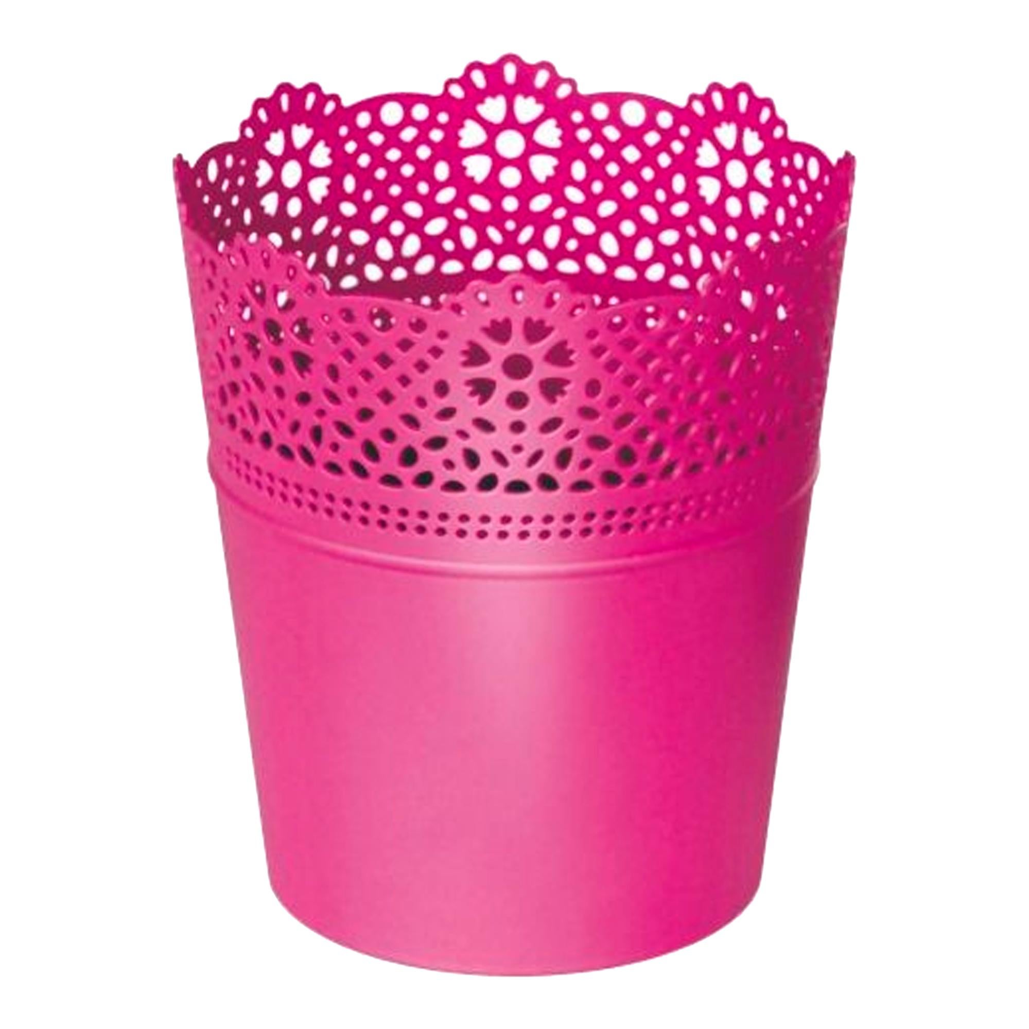 Vaso Da Fiori Prosperplast Lace Bianco 16x16x18,5 Cm | Vaso In Plastica Riciclata Con Design Decorativo - 2