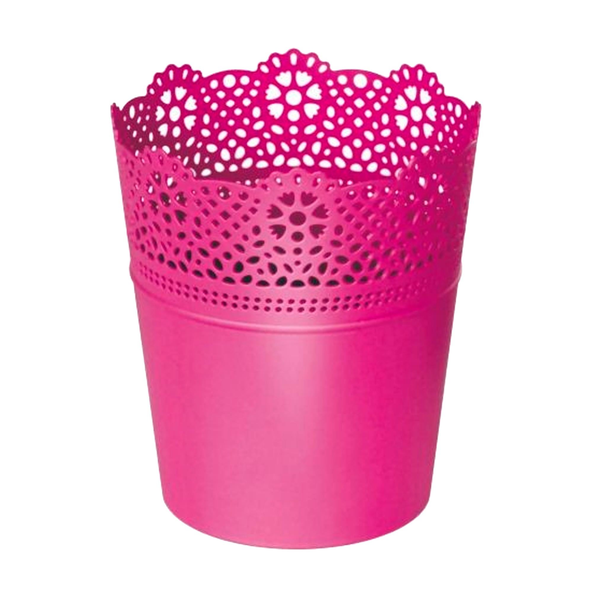 Leroy Color Example Maceta LACE , dimensiones (mm) 135x135x155, color Fucsia | Leroy Merlin