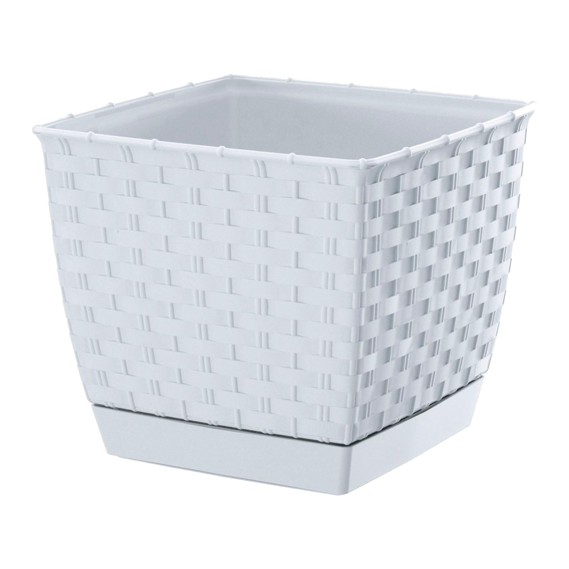 Square Macetero Ratolla 13l., Dimensions (mm) 396x272x225, colore antracite | Leroy Merlin