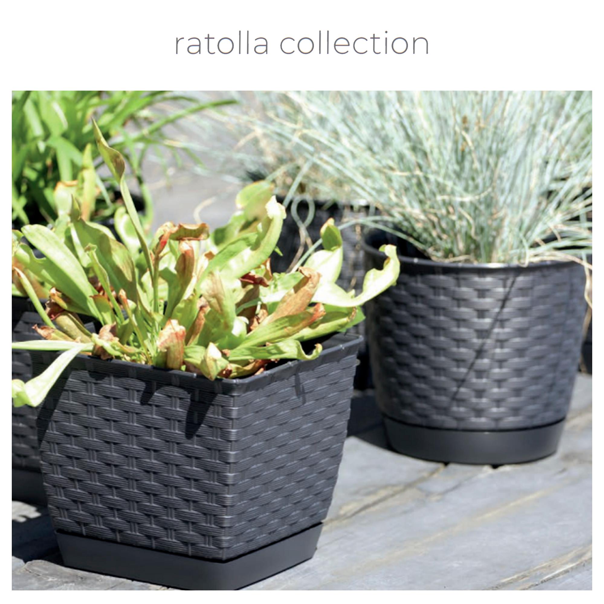 Vaso da fiori 2L Ratolla 165x165x142 mm, Marrone Scuro | Leroy Merlin