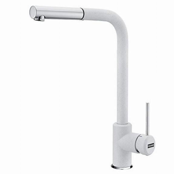 Rubinetto Cucina Franke 115.0595.085 – Becco Scorrevole, Colore Beige, Miscelatore A Leva Laterale, Rotazione 150°, Testa In Ceramica Ø35, Per Lavelli Fragranite