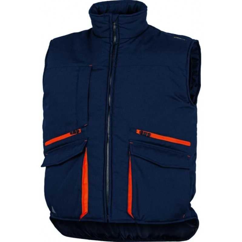 Gilet Da Lavoro Imbottito Cofra POLAR Taglia 54 Blu Navy Nero Termico Impermeabile