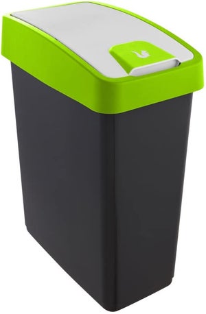 Cubo de basura / papelera polivalente con tapa cerrable, Grande, Plástico  resistente (PP), 23 l, Mats, Grafito