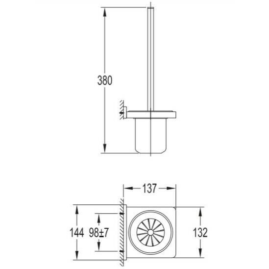 Spazzola da toilette DARLING - 3