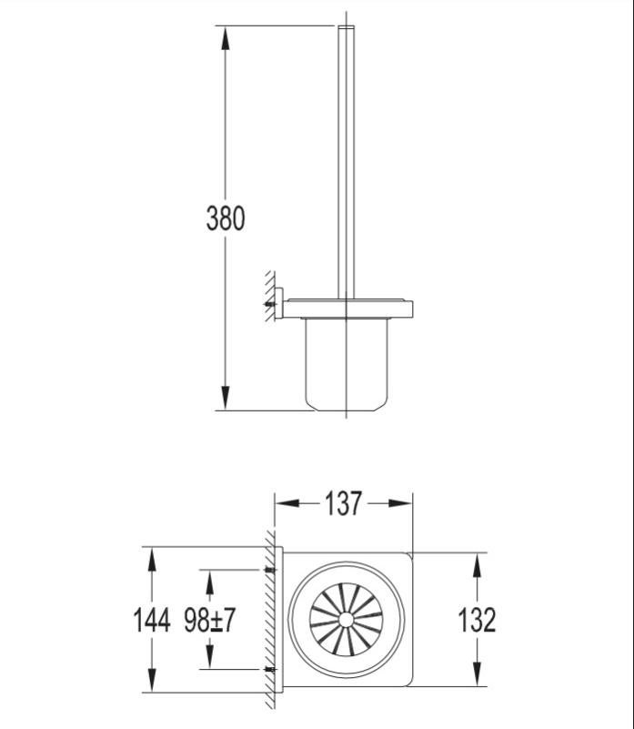 Spazzola da toilette DARLING - 2