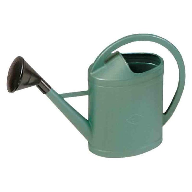Annaffiatoio Antiqua In Plastica – Effetto Metallo 5/10 Litri – Verde Scuro O Zinco