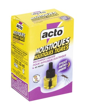 Raid Diffuseur Electrique Liquide 3en1 - Moustiques & Moustiques Tigres - 1  Diffuseur + 1 Recharge 45 Nuits : : Jardin