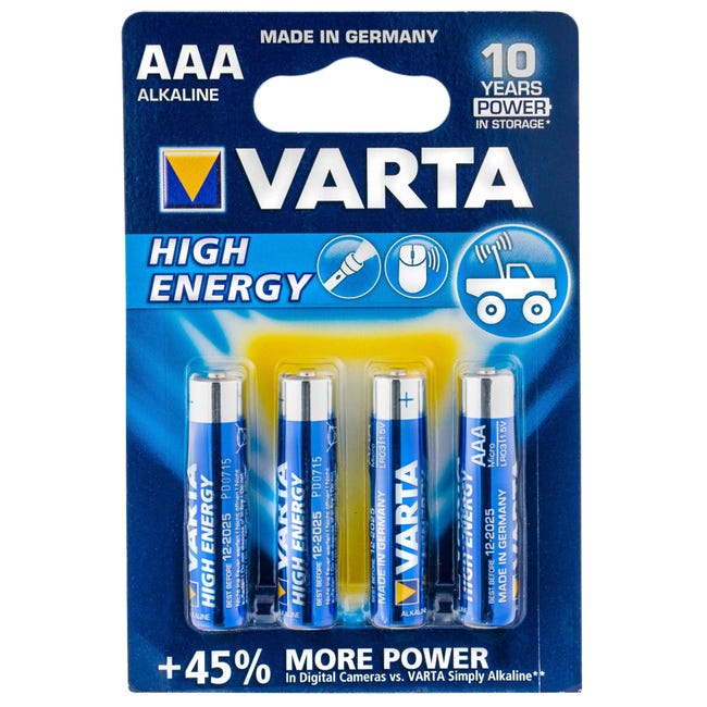 Pile Alcaline Energy LR03-AAA VARTA - Kibo