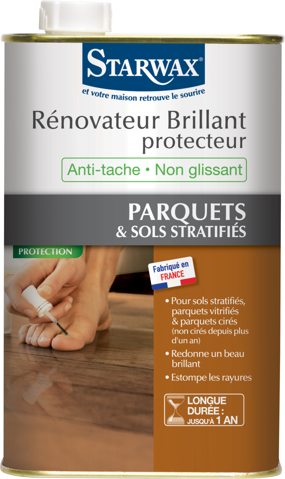 Starwax Lucidante Per Pavimenti Laminati – 1L – Pulisce E Attenua I Graffi Senza Risciacquo