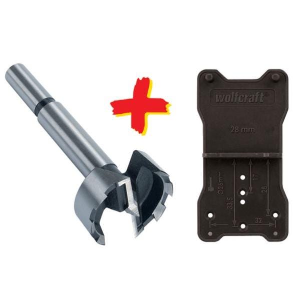 Set Punte Forstner Wolfcraft - 2 Pezzi Per Fori Cerniere E Lavorazione Legno - Foto 7