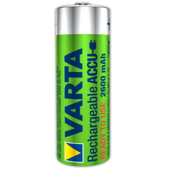 Piles rechargeables VARTA LR06 AA 2100 mAH 5+1 gratuite Varta