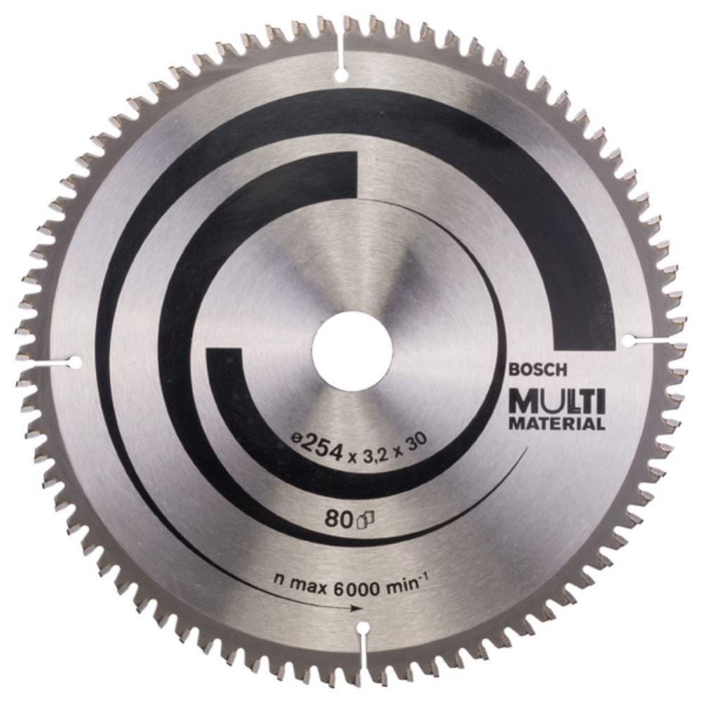 S&R Cirkelzaagblad 254 x 30 x 3,2 mm 96T multimateriaal Uni Cut, 96 hardmetalen tanden, HM-zaagblad