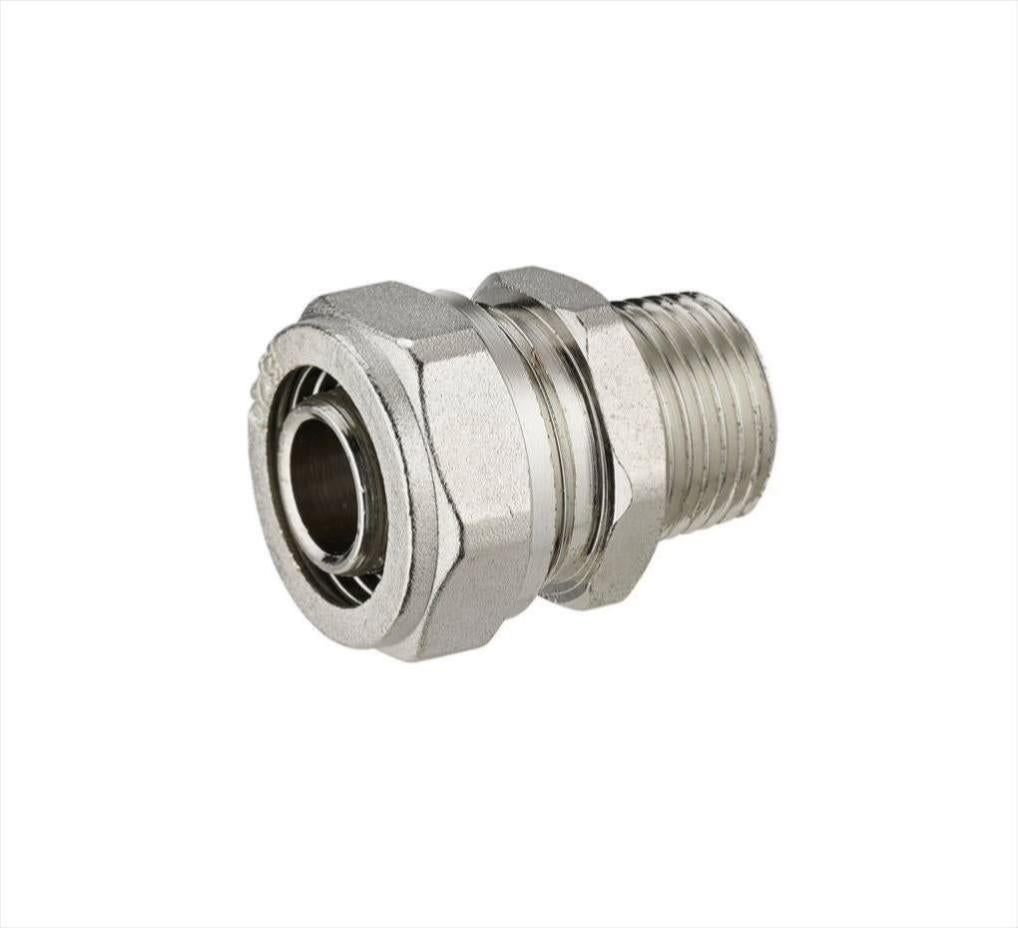 Raccordo In Ottone A Compressione Angolare D25 Ply