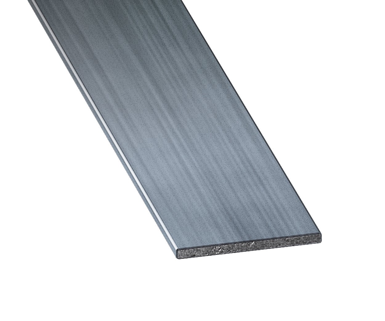 Plat acier galvanisé gris perforé, L.2000 mm