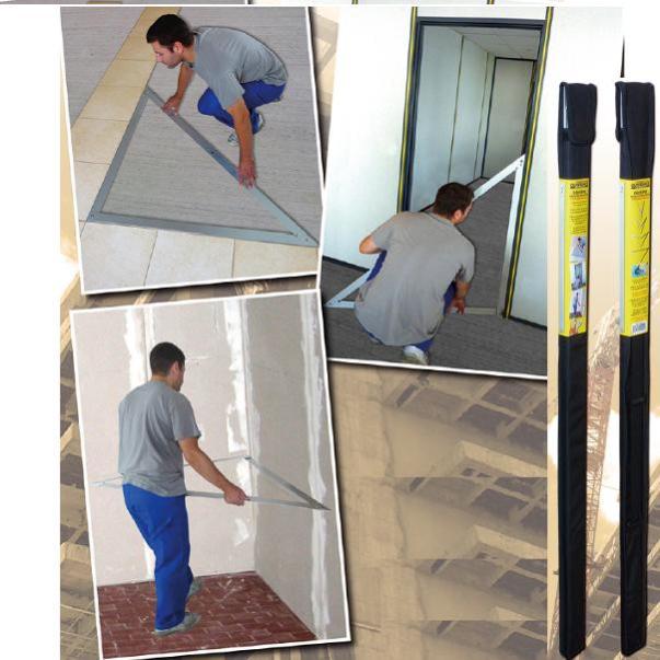 Squadra Professionale In Alluminio 60&deg; - 31cm Con Millimetratura Fotoincisa - Precisione Assoluta