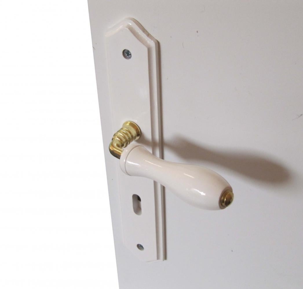 2 Maniglie Per Porte In Legno Con Foro Chiave, Interasse Legno 195 Mm - Foto 10