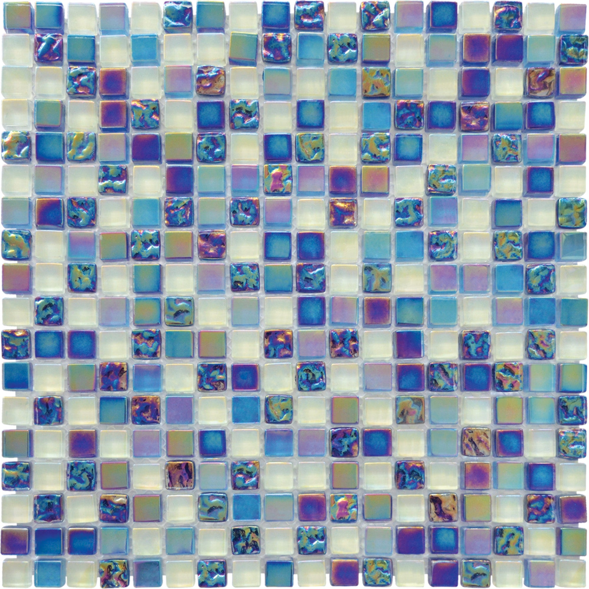 Mosaique ANTIQUES NACRE BLEU CASA LINEA 1.5X1.5X0.8cm