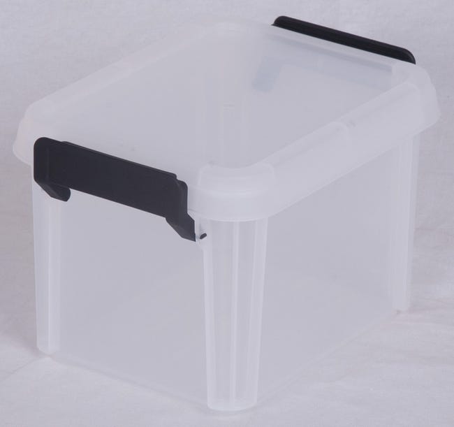 En el nombre Fahrenheit material Caja de plástico transparente IRIS L.17 x P.22.4 x H.14.5 cm cm | Leroy  Merlin