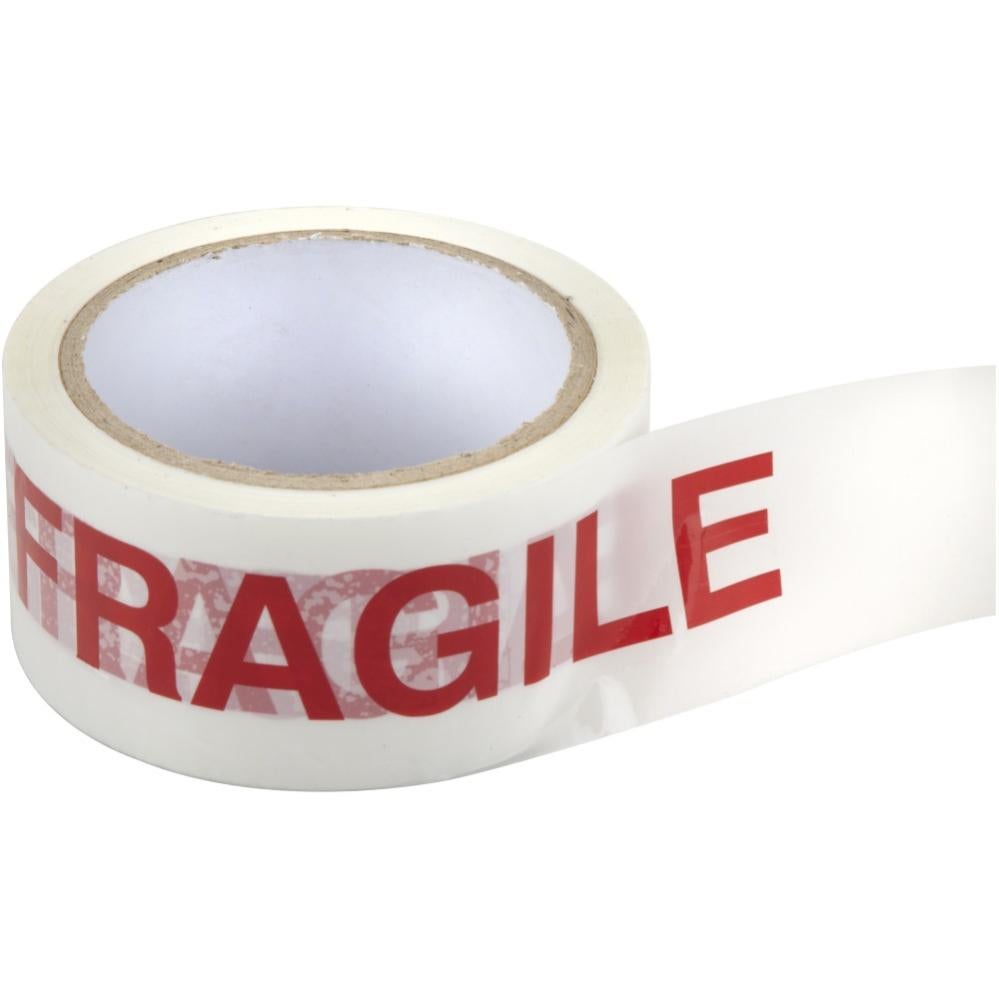 Nastro Adesivo FRAGILE Rosso Su Sfondo Bianco: 6 Rotoli 48mm X 100 Metri In Polipropilene, Resistente E Silenzioso, Per Imballaggio E Spedizioni
