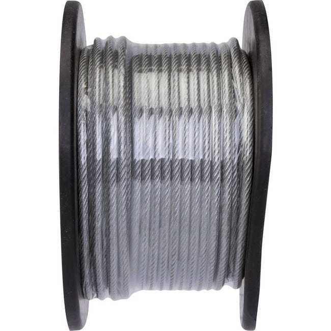 Câble en acier gainé de PVC Ø3 - 4mm / m
