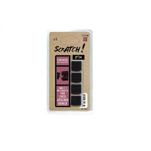 Pastille scratch auto-agrippante 1 cm - 36 pcs - Velcro à coudre - Creavea