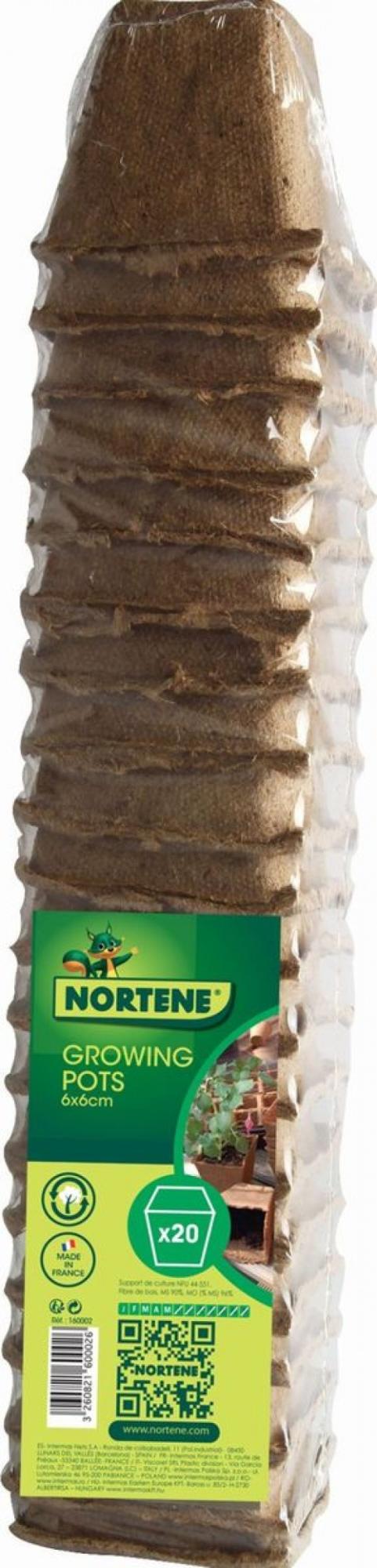 Vasi Per Piante Quadrati In Fibra Di Legno Biodegradabile - Foto 3