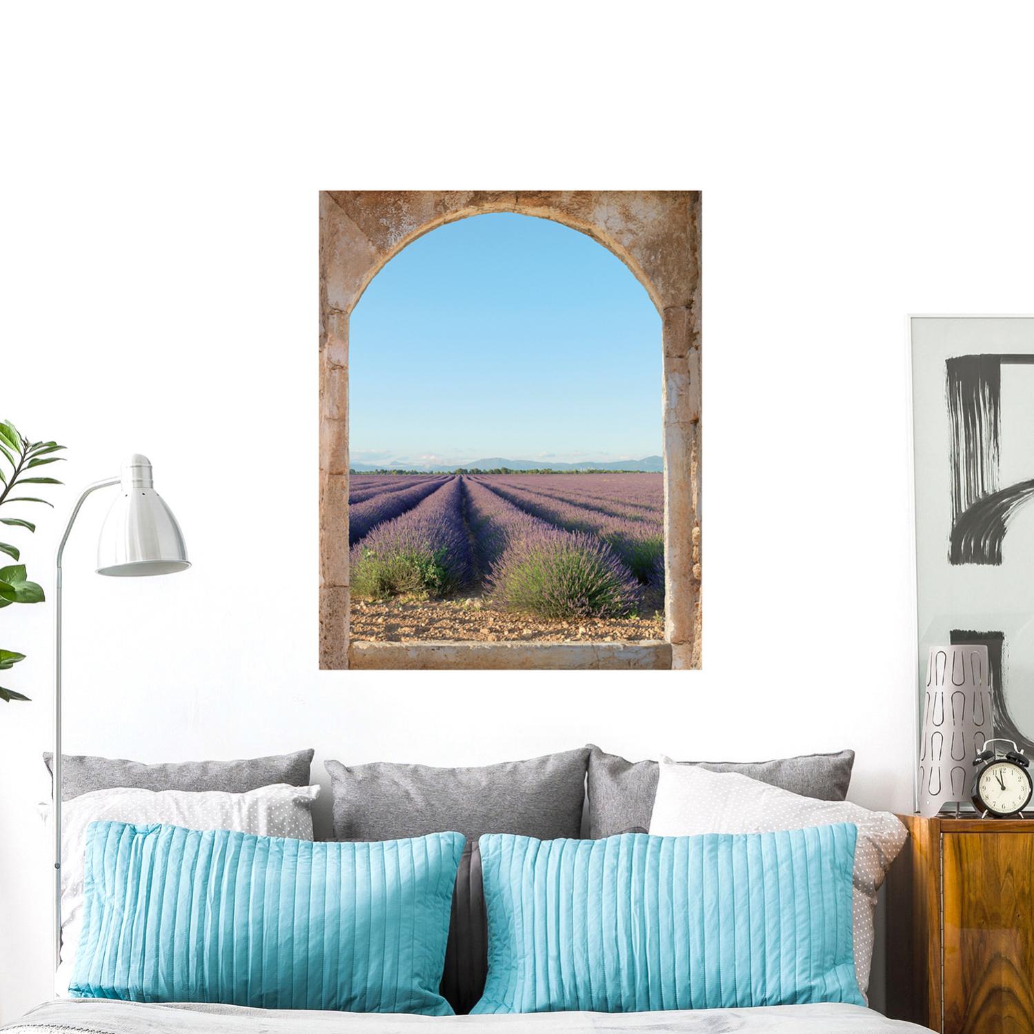 Adesivi Murali Finestra Ad Arco Vista Mare – 2 Pezzi 80x39 Cm, Autoadesivi In PVC Impermeabile Per Camera, Soggiorno E Hotel