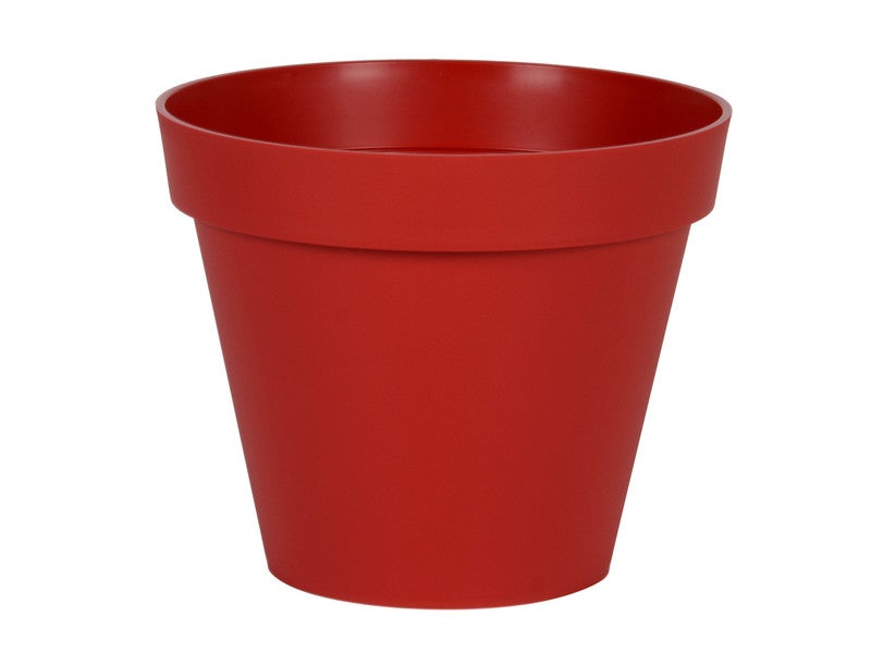 Maceta plastico diam.40 x h.32 cm rojo rubí