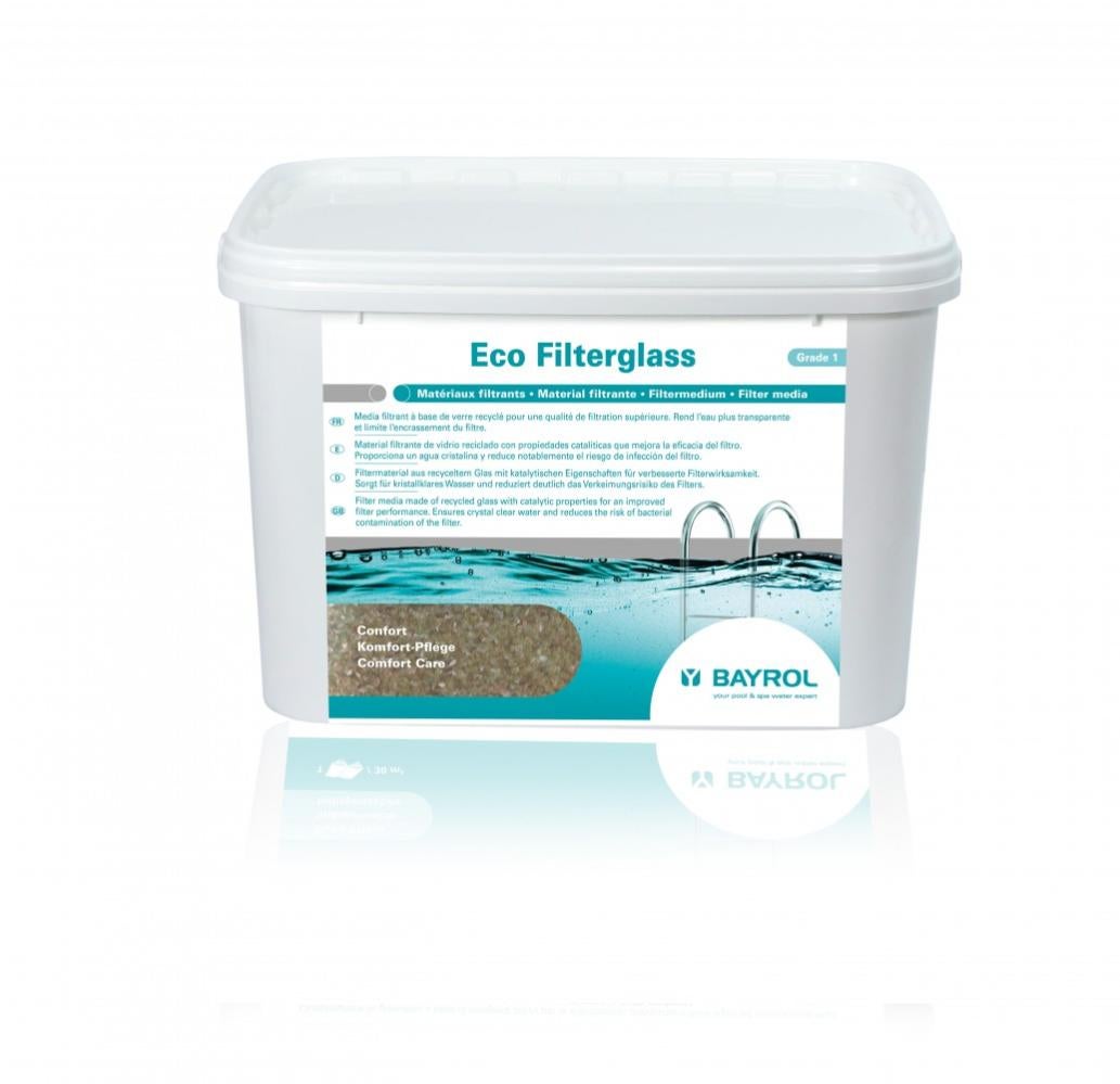 Bayrol Ecofilterglass Medio Filtrante, Gránulos De Vidrio Reciclado, 20 Kg