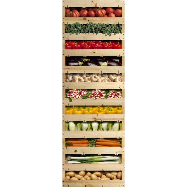 Sticker décoratif pour réfrigérateur, illustration des différents verres à  cocktail, 180 cm X 60 cm