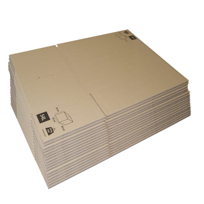 Lot de 500 Boîtes Pochettes Carton L - hauteur 3cm - format 254x356 mm