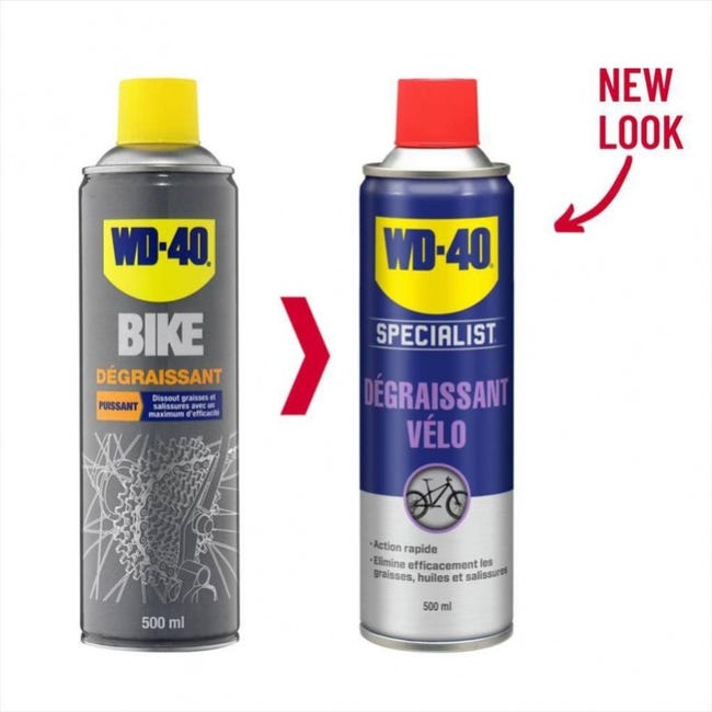 WD-40 Bike desengrasante bicicletas, cadenas y platos - Spray 500 ml