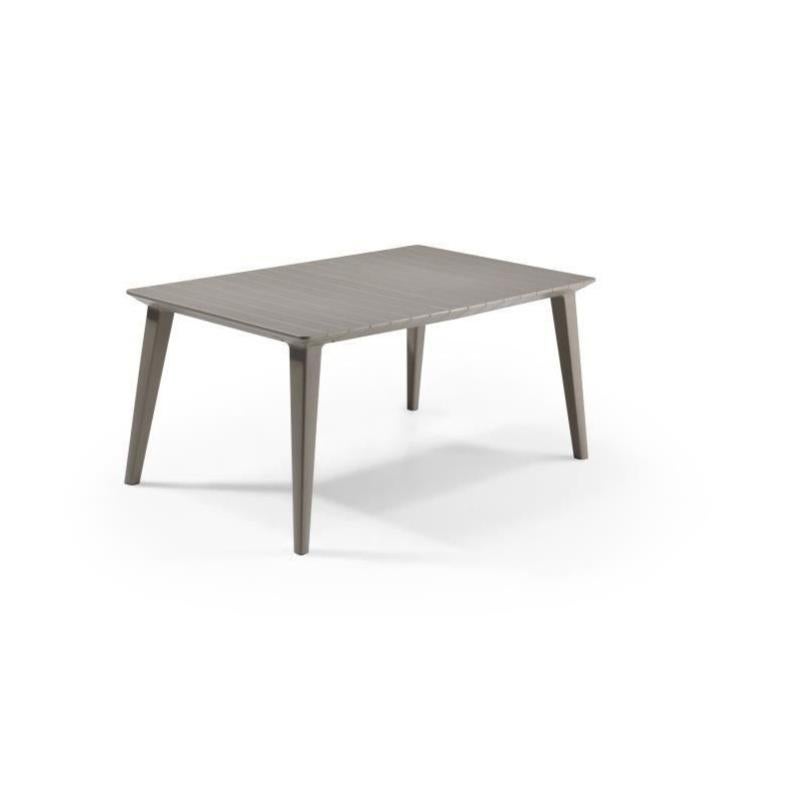 ALLIBERT JARDIN Table Lima 160 6 personnes Design contemporain Cappucino Leroy Merlin