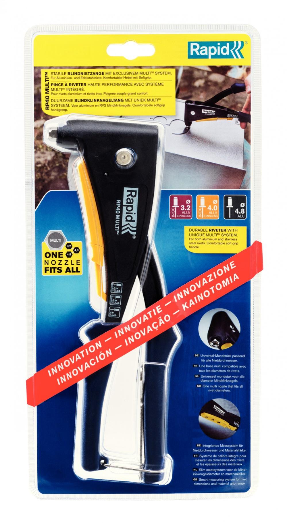 Pinza Rivetti RAPID RP40 Pinza multirivettatrice per rivetti in alluminio e acciaio ...