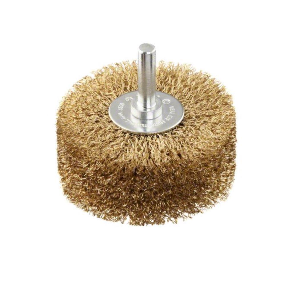 20 Spazzole A Disco Con Gambo Da 3,175 Mm, Diametro 25 Mm, In