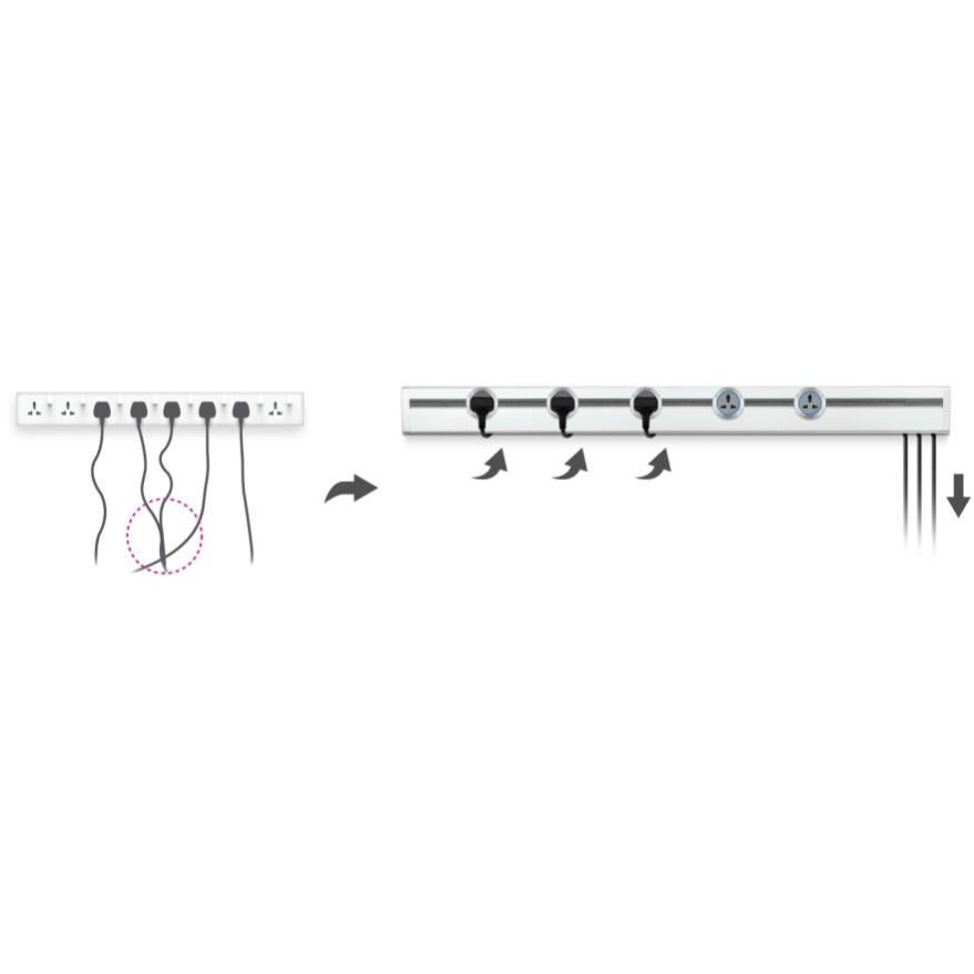 Rail Électrique E-genesis, 60 Cm - Raccord À Gauche - Alu Brossé - 3