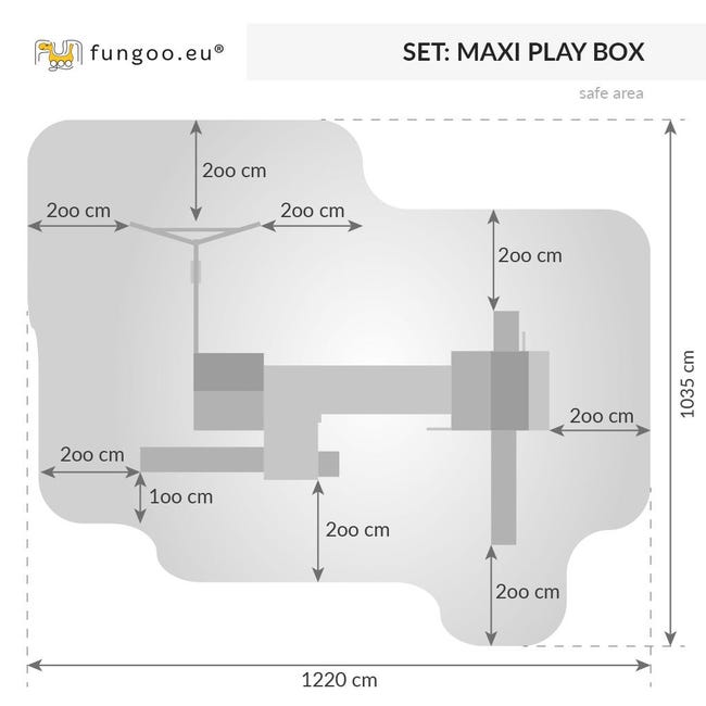 Aire de jeux enfant Fungoo Maxi Spider Land avec 2 toboggans