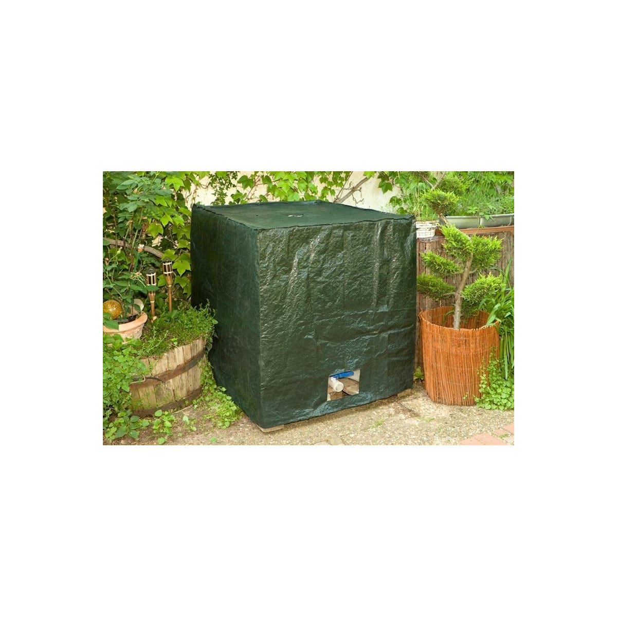 Bâche de protection de VOSS.garden pour cuve IBC de 1000 litres,  120x100x116 cm
